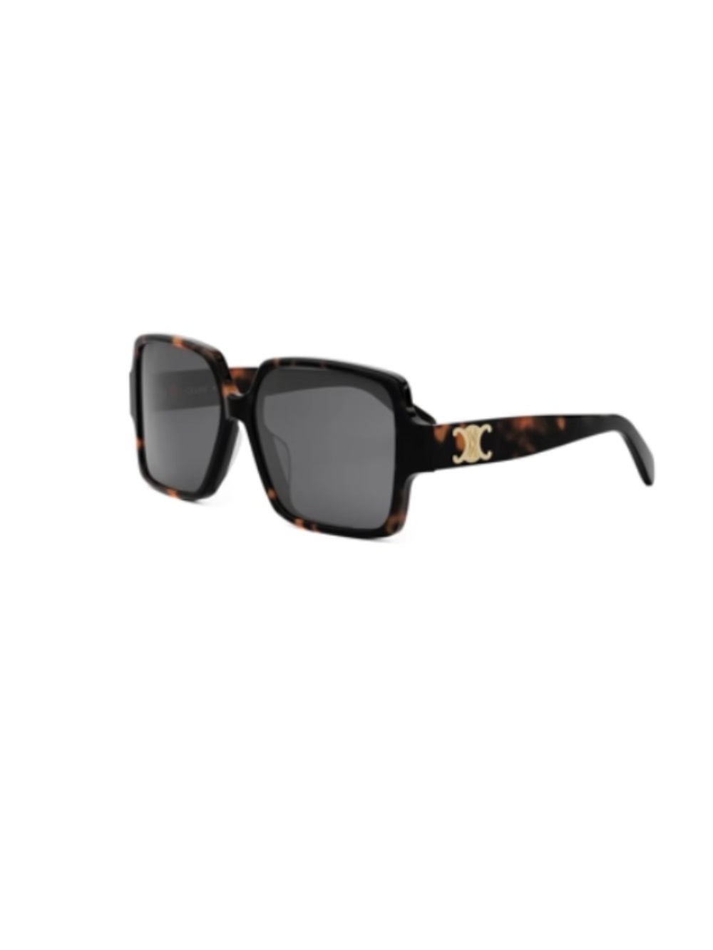 Celine CL40316U 52A 60 Acetate Shiny Havana Gray Sunglasses CL40316U